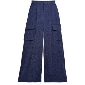 UNITED ARROWS BEAUTY & YOUTH BAGGY DRAPE MEN’S STREETWEAR RARE CARGO NAVY MEDIUM